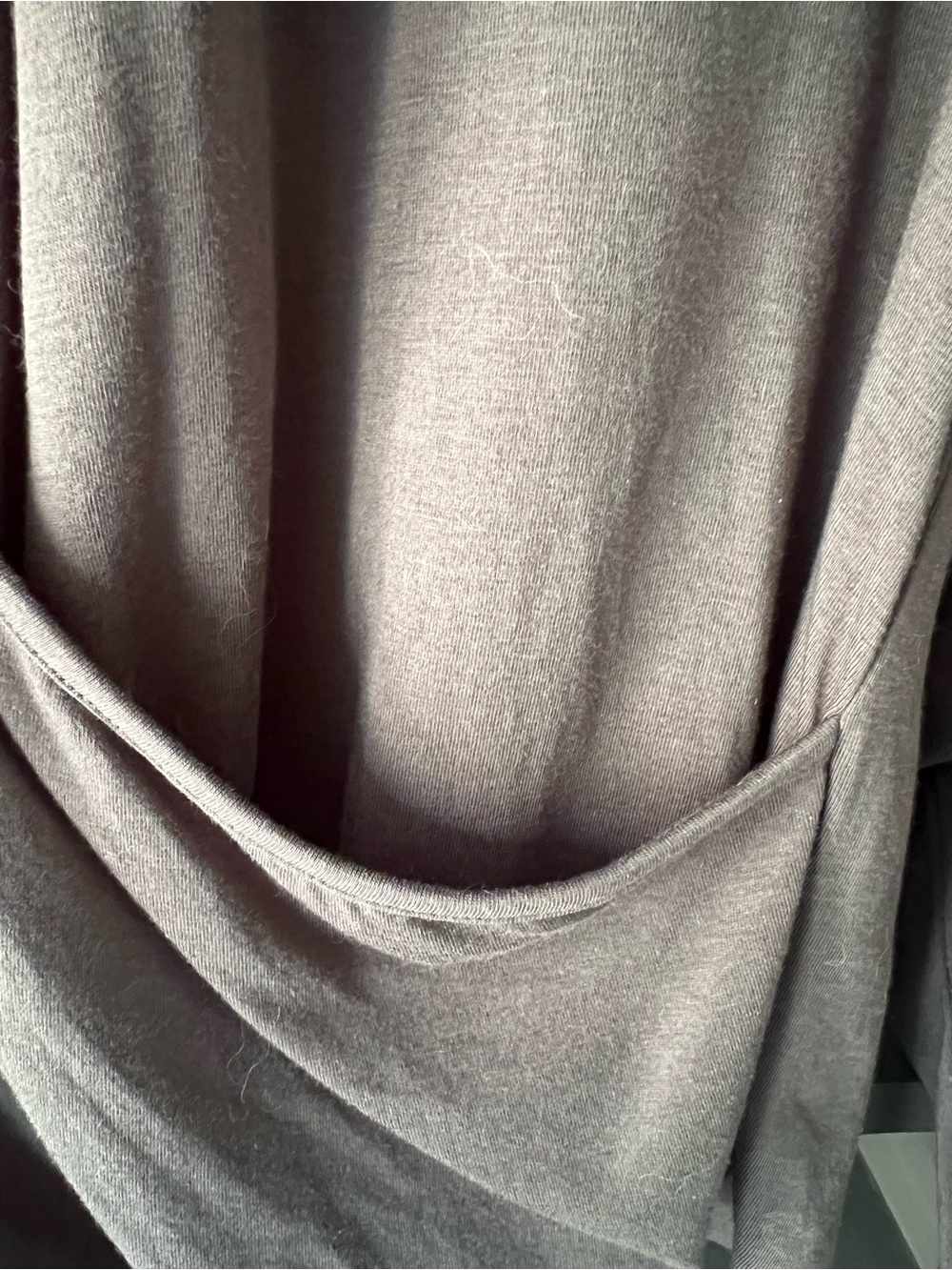 Joe Fresh Silky Wrap-Front Lounge Set in Charcoal - Picture 7 of 7